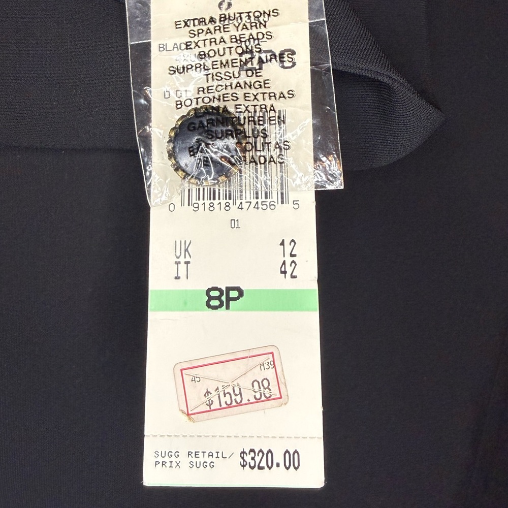 Nipon Boutique Black Women's Blazer with Cinched Waist- Petite - Picture 4 of 6